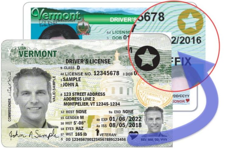 tipos de licencia de conducir en vermont